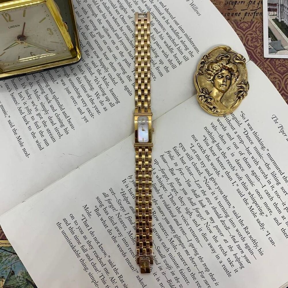Gold Tone Rotary Women's Watch Quartz